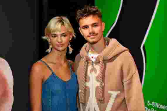 Romeo Beckham shares rare snap with his girlfriend Mia Regan