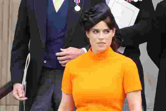 Princess Eugenie usually hides her children's faces in photos, but made an exception for this occasion